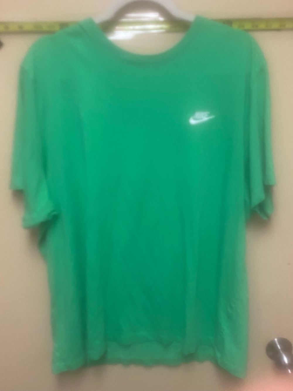 Nike Bright Green sports club Tee with White Logo